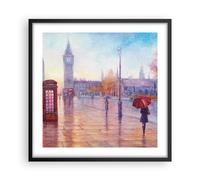 Affiche Poster 50x50cm Tableaux Image Photo Grand Ben Parapluie Wall Art