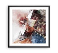 Affiche Poster 50x50cm Tableaux Image Photo guitare musique Wall Art Decoration