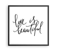 Affiche Poster 50x50cm Tableaux Image Photo La vie est belle Wall Art