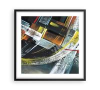 Affiche Poster 50x50cm Tableaux Image Photo L'Abstraction Graffiti Coloré Art