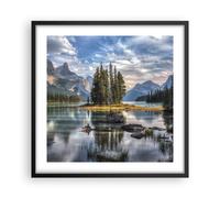 Affiche Poster 50x50cm Tableaux Image Photo Lac Paysage Nature Wall Art