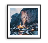 Affiche Poster 50x50cm Tableaux Image Photo Lauterbrunnen Suisse Vallée Wall Art
