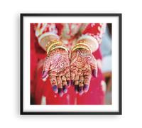 Affiche Poster 50x50cm Tableaux Image Photo Mains Oriental Patterns Wall Art