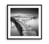 Affiche Poster 50x50cm Tableaux Image Photo mer pont paysage nature Wall Art