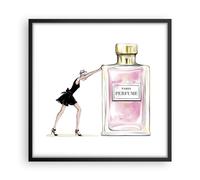 Affiche Poster 50x50cm Tableaux Image Photo Mode Femme Parfum Wall Art