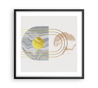 Affiche Poster 50x50cm Tableaux Image Photo Moderne Or Abstrait Wall Art
