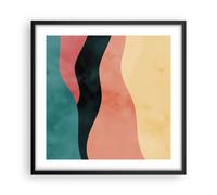 Affiche Poster 50x50cm Tableaux Image Photo Multicolore Abstraction Moderne Art