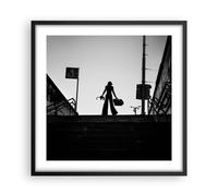 Affiche Poster 50x50cm Tableaux Image Photo Ombre Photographie Escaliers Art