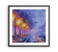 Affiche Poster 50x50cm Tableaux Image Photo Paris Lanternes Eiffel Wall Art
