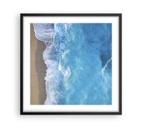 Affiche Poster 50x50cm Tableaux Image Photo Plage Bord Mer Wall Art Decoration