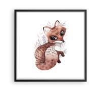 Affiche Poster 50x50cm Tableaux Image Photo Renard Nov Animal Wall Art