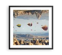 Affiche Poster 50x50cm Tableaux Image Photo Surréalisme Vol Ballons Wall Art
