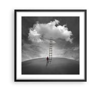 Affiche Poster 50x50cm Tableaux Image Photo Symbole Échelle Ciel Wall Art