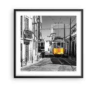 Affiche Poster 50x50cm Tableaux Image Photo Tram Portugal Lisbonne Wall Art