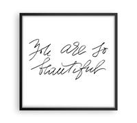 Affiche Poster 50x50cm Tableaux Image Photo Tu es tellement beau Wall Art