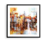 Affiche Poster 50x50cm Tableaux Image Photo ville immeuble Wall Art Decoration