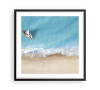 Affiche Poster 50x50cm Tableaux Image Photo Yacht Été Mer Wall Art Decoration