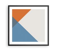 Affiche Poster 50x50cm Tableaux Image Quatre Les Couleurs L'Abstraction Art