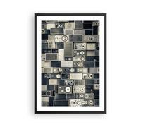Affiche Poster 50x70cm Tableaux Image Abstraction Haut-parleurs Graphisme Art