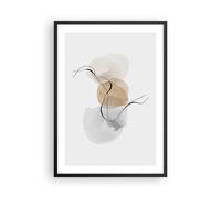Affiche Poster 50x70cm Tableaux Image Abstrait Minimaliste Aquarelle Wall Art