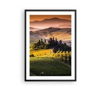 Affiche Poster 50x70cm Tableaux Image Agriculture ferme toscane vignoble Art