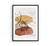 Affiche Poster 50x70cm Tableaux Image Aquarelle Abstraction Formes Wall Art