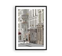 Affiche Poster 50x70cm Tableaux Image Architecture Dessin Montmartre Wall Art