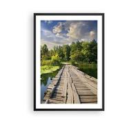 Affiche Poster 50x70cm Tableaux Image architecture promenade Swan Paysage Art