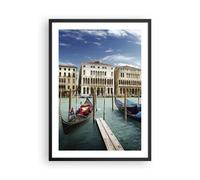 Affiche Poster 50x70cm Tableaux Image Architecture venise italie gondole Art