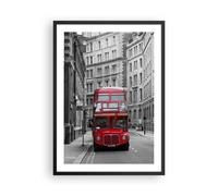 Affiche Poster 50x70cm Tableaux Image Bus angleterre vacances londres Wall Art