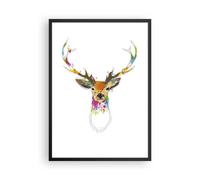 Affiche Poster 50x70cm Tableaux Image Deer imaginaire graffiti graphique Art