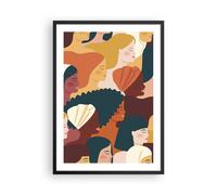 Affiche Poster 50x70cm Tableaux Image Femmes Multiculturalisme Moderne Wall Art