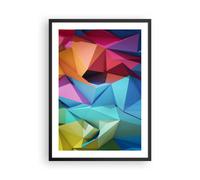 Affiche Poster 50x70cm Tableaux Image Formes futuriste géométrique Wall Art