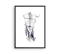 Affiche Poster 50x70cm Tableaux Image Mains Surréalisme Graphismes Wall Art