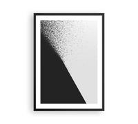 Affiche Poster 50x70cm Tableaux Image Noir Et Blanc Arrière Plan Géométrie Art