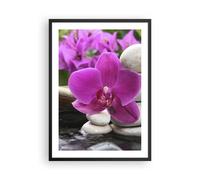 Affiche Poster 50x70cm Tableaux Image Orchidée bambou décoration spa Wall Art