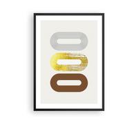 Affiche Poster 50x70cm Tableaux Image Ovale Tapis Roulant Abstraction Wall Art