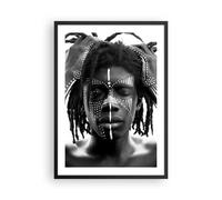 Affiche Poster 50x70cm Tableaux Image Photo Afrique Ethnique Noir Wall Art