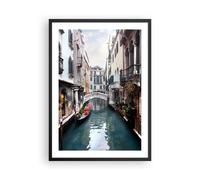 Affiche Poster 50x70cm Tableaux Image Photo Bateau pont tourisme Venise Wall Art