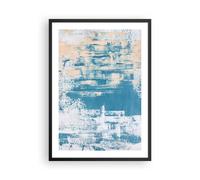 Affiche Poster 50x70cm Tableaux Image Photo Bleu Peintures Arrière Plan Wall Art