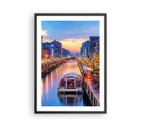 Affiche Poster 50x70cm Tableaux Image Photo Canal Grande Soir Wall Art