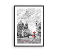Affiche Poster 50x70cm Tableaux Image Photo Cathédrale Berlin Amoureux Wall Art