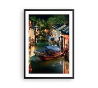 Affiche Poster 50x70cm Tableaux Image Photo Chinois Ville Nuit Wall Art