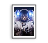 Affiche Poster 50x70cm Tableaux Image Photo cosmonaute chat Wall Art Decoration