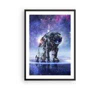 Affiche Poster 50x70cm Tableaux Image Photo cosmonaute espace Wall Art
