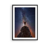 Affiche Poster 50x70cm Tableaux Image Photo Cosmos Échelle Homme Wall Art