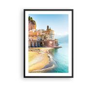 Affiche Poster 50x70cm Tableaux Image Photo Côte Amalfi Italie Wall Art