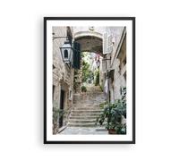 Affiche Poster 50x70cm Tableaux Image Photo Croatie Escaliers Dubrovnik Wall Art