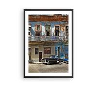 Affiche Poster 50x70cm Tableaux Image Photo Cuba La Havane Balcon Wall Art