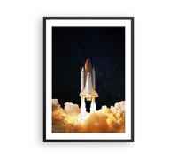Affiche Poster 50x70cm Tableaux Image Photo Décollage Fusée Cosmos Wall Art